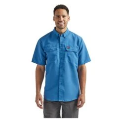 Men's Wrangler Lightweight Workshirt 22 Men's Wrangler Lightweight Workshirt -Clothing Store 0 650 wrangler lightweight workshirt blue