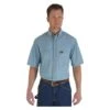 Men's Wrangler Riggs Short Sleeve Relaxed Fit Chambray Work Shirt -Clothing Store 0 650 wrangler riggs short sleeve relaxed fit chambray work shirt light blue