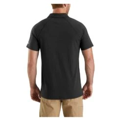 Men's Carhartt Force Cotton Delmont Pocket Polo -Clothing Store 1 1001 carhartt force cotton delmont pocket polo black