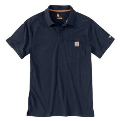Men's Carhartt Force Cotton Delmont Pocket Polo -Clothing Store 1 1001 carhartt force cotton delmont pocket polo navy