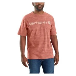 Men's Carhartt Logo T-Shirt -Clothing Store 1 1001 carhartt logo t shirt terracotta snow heather