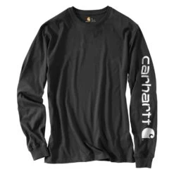 Men's Carhartt Long Sleeve Logo T-Shirt 22 Men's Carhartt Long Sleeve Logo T-Shirt -Clothing Store 1 1001 carhartt long sleeve logo t shirt black