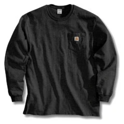 Men's Carhartt Long Sleeve Workwear Pocket T-Shirt 21 Men's Carhartt Long Sleeve Workwear Pocket T-Shirt -Clothing Store 1 1001 carhartt long sleeve workwear pocket t shirt black