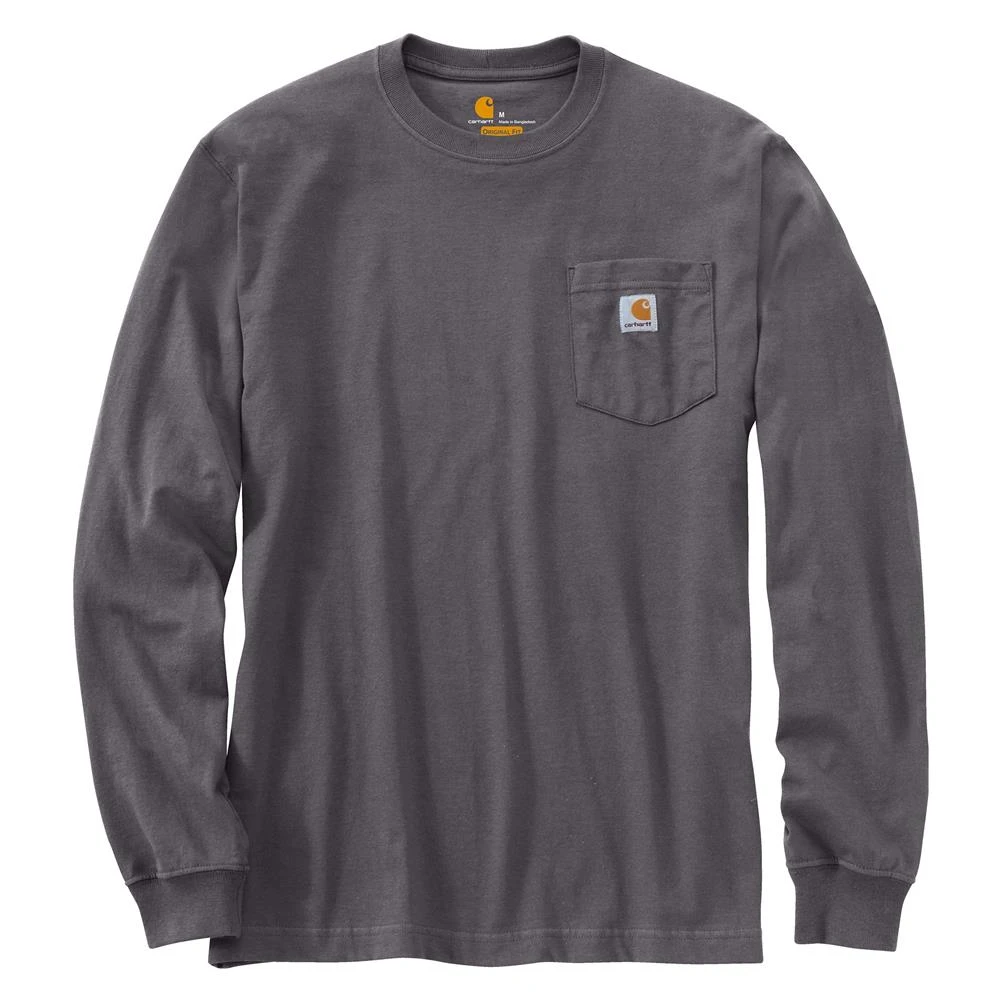 Men's Carhartt Long Sleeve Workwear Pocket T-Shirt 4 Men's Carhartt Long Sleeve Workwear Pocket T-Shirt - Image 2