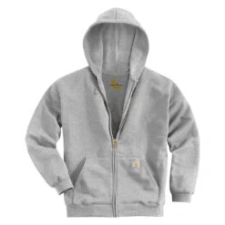 Men's Carhartt Midweight Front Zip Hoodie -Clothing Store 1 1001 carhartt midweight front zip hoodie heather gray