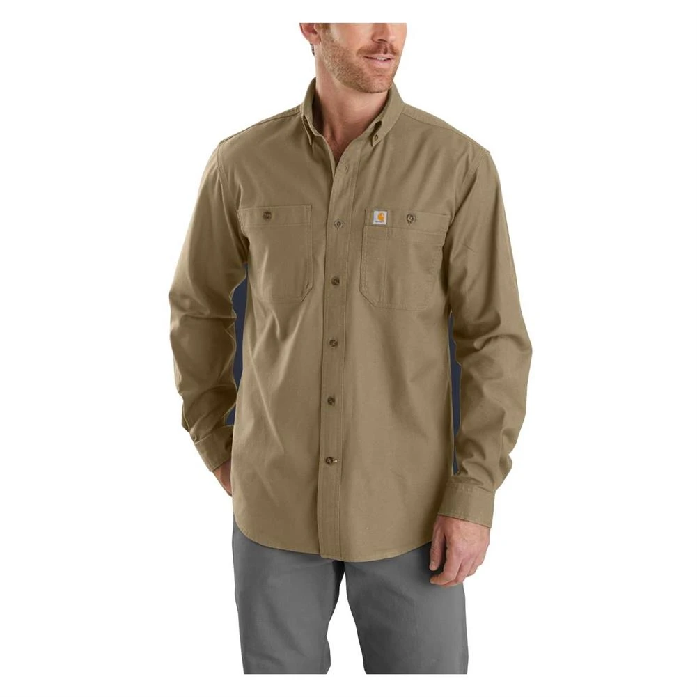 Men's Carhartt Rugged Flex Rigby Long Sleeve Work Shirt 4 Men's Carhartt Rugged Flex Rigby Long Sleeve Work Shirt - Image 2
