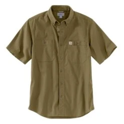 Men's Carhartt Rugged Flex Rigby Work Shirt -Clothing Store 1 1001 carhartt rugged flex rigby work shirt military olive