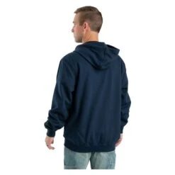Men's Berne Workwear Flame Resistant Zippered Front NFPA 2112 Hooded Sweatshirt -Clothing Store 1 650 berne workwear flame resistant zippered front nfpa 2112 hooded sweatshirt navy