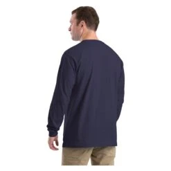 Men's Berne Workwear Heavyweight Long Sleeve Pocket T-Shirt -Clothing Store 1 650 berne workwear heavyweight long sleeve pocket t shirt navy