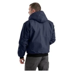 Men's Berne Workwear Original Hooded Jacket -Clothing Store 1 650 berne workwear original hooded jacket navy