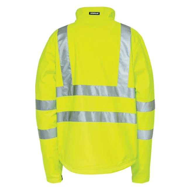 Men's CAT Hi-Vis Soft Shell Jacket 4 Men's CAT Hi-Vis Soft Shell Jacket - Image 2