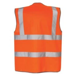 Men's CAT Hi-Vis Zip Vest -Clothing Store 1 650 cat hi vis zip vest orange