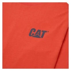 Men's CAT Long Sleeve Trademark Banner T-Shirt -Clothing Store 1 650 cat long sleeve trademark banner t shirt tangerine