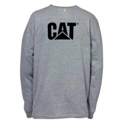Men's CAT Long Sleeve Trademark Pocket T-Shirt -Clothing Store 1 650 cat long sleeve trademark pocket t shirt dark heather gray