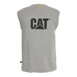 Men's CAT Trademark Sleeveless Pocket T-Shirt -Clothing Store 1 650 cat trademark sleeveless pocket t shirt heather gray