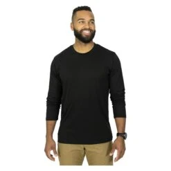 Men's Mission Made Long Sleeve Crew Neck T-Shirts (2 Pack) -Clothing Store 1 650 mission made long sleeve crew neck t shirts 2 pack black