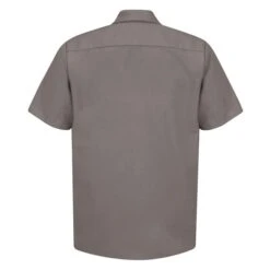 Men's Red Kap Industrial Solid Work Shirt -Clothing Store 1 650 red kap industrial solid work shirt gray