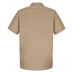 Men's Red Kap Wrinkle Resistant Cotton Work Shirt -Clothing Store 1 650 red kap wrinkle resistant cotton work shirt khaki