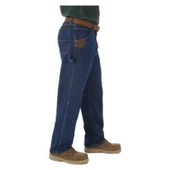 Men's Wrangler Riggs Relaxed Fit Ripstop Carpenter Jeans -Clothing Store 1 650 wrangler riggs relaxed fit denim carpenter jeans antique indigo