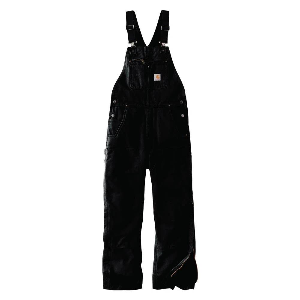 Men's Carhartt Loose Fit Washed Duck Insulated Bib Overalls 9 Men's Carhartt Loose Fit Washed Duck Insulated Bib Overalls - Image 7