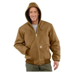 Men's Carhartt Quilted Flannel Lined Duck Active Jacket -Clothing Store 2 1001 carhartt quilted flannel lined duck active jacket carhartt brown