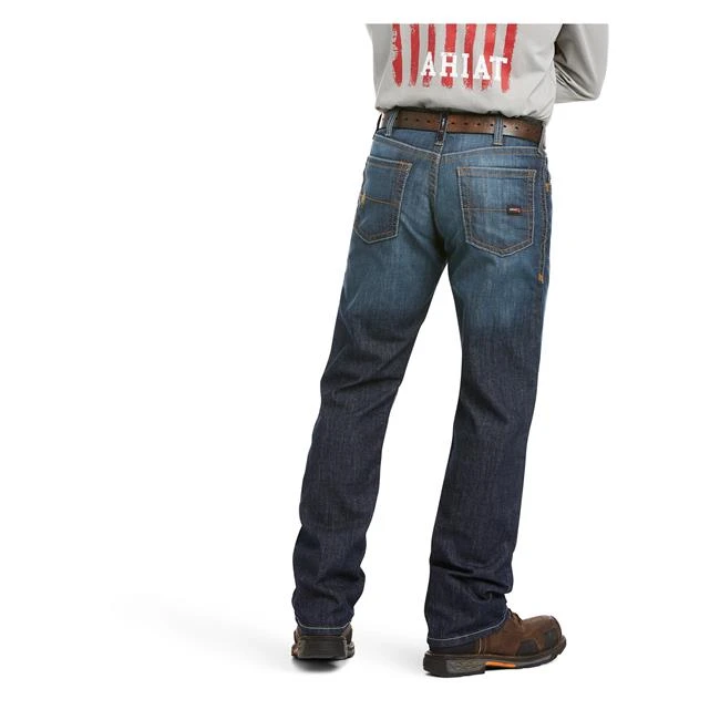 Men's Ariat FR M4 Relaxed Stretch DuraLight Basic Boot Cut Jeans 5 Men's Ariat FR M4 Relaxed Stretch DuraLight Basic Boot Cut Jeans - Image 3