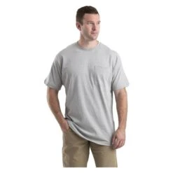 Men's Berne Workwear Heavyweight Pocket T-Shirt -Clothing Store 2 650 berne workwear heavyweight pocket t shirt gray
