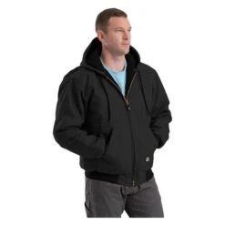 Men's Berne Workwear Original Hooded Jacket -Clothing Store 2 650 berne workwear original hooded jacket black