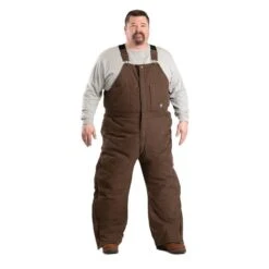 Men's Berne Workwear Original Washed Insulated Bib Overalls -Clothing Store 2 650 berne workwear original washed insulated bib overalls bark