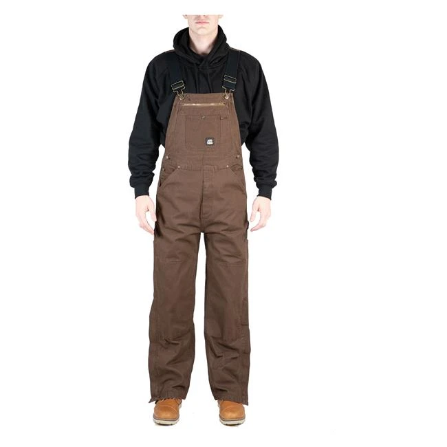 Men's Berne Workwear Unlined Washed Duck Bib Overalls 5 Men's Berne Workwear Unlined Washed Duck Bib Overalls - Image 3