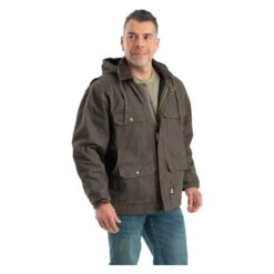 Men's Berne Workwear Washed Contractor Coat -Clothing Store 2 650 berne workwear washed contractor coat olive duck