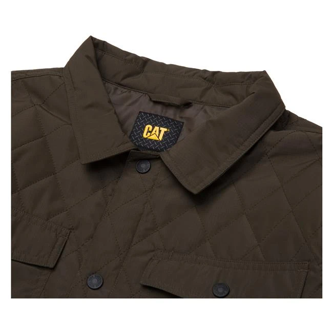 Men's CAT Quilted Ripstop Shirt Jacket 5 Men's CAT Quilted Ripstop Shirt Jacket - Image 3