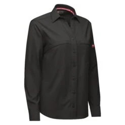 Women's Red Kap Cooling Performance Woven Long Sleeve Work Shirt -Clothing Store 2 650 red kap cooling performance woven long sleeve work shirt black2