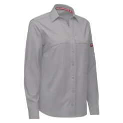 Women's Red Kap Cooling Performance Woven Long Sleeve Work Shirt -Clothing Store 2 650 red kap cooling performance woven long sleeve work shirt gravel2