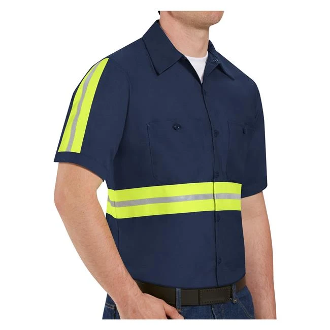 Men's Red Kap Enhanced Visibility Industrial Work Shirt 5 Men's Red Kap Enhanced Visibility Industrial Work Shirt - Image 3