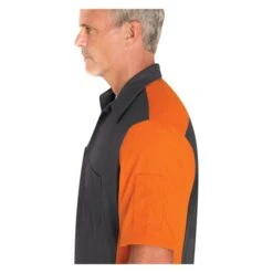 Men's Red Kap Two-Tone Crew Shirt 28 Men's Red Kap Two-Tone Crew Shirt -Clothing Store 2 650 red kap two tone crew shirt charcoal orange