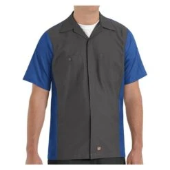 Men's Red Kap Two-Tone Crew Shirt 31 Men's Red Kap Two-Tone Crew Shirt -Clothing Store 2 650 red kap two tone crew shirt charcoal royal blue