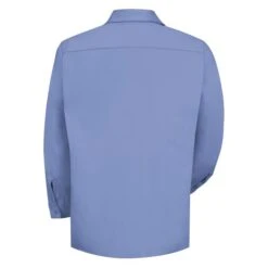 Men's Red Kap Wrinkle Resistant Cotton Long Sleeve Work Shirt -Clothing Store 2 650 red kap wrinkle resistant cotton long sleeve work shirt light blue