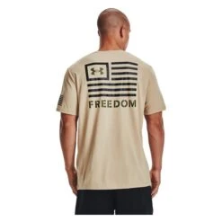 Men's Under Armour New Freedom Banner T-Shirt -Clothing Store 2 650 under armour new freedom banner t shirt desert sand black