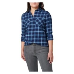 Women's 5.11 Ruth Flannel -Clothing Store 3 650 511 ruth flannel pacific navy plaid