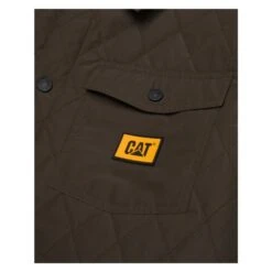 Men's CAT Quilted Ripstop Shirt Jacket 9 Men's CAT Quilted Ripstop Shirt Jacket -Clothing Store 3 650 cat quilted ripstop shirt jacket army moss