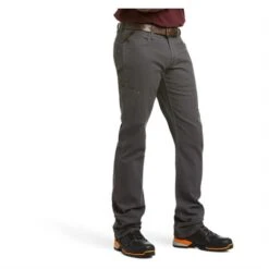 Men's Ariat Rebar M4 Relaxed DuraStretch Made Tough Stackable Straight Leg Pants -Clothing Store 4 650 ariat rebar m4 relaxed durastretch made tough stackable straight leg pants rebar gray