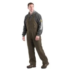 Men's Berne Workwear Original Washed Insulated Bib Overalls -Clothing Store 4 650 berne workwear original washed insulated bib overalls olive duck