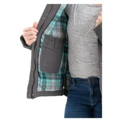 Women's Berne Workwear Washed Barn Coat - Quilted Flannel Lined -Clothing Store 4 650 berne workwear washed barn coat quilted flannel lined titanium