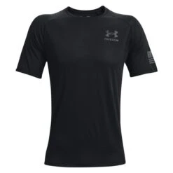 Men's Under Armour Freedom Tech T-Shirt -Clothing Store 4 650 under armour freedom tech ss t shirt black pitch gray